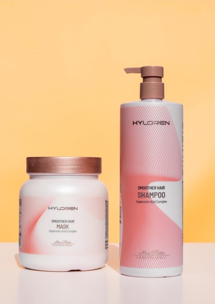 Smoother Hair Shampoo & Mask — Hyloren by Mon Platin Professional